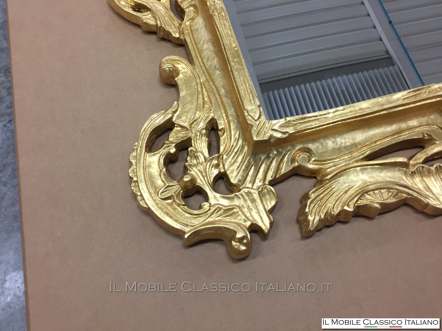 specchiera barocca rettangolare personalizzata